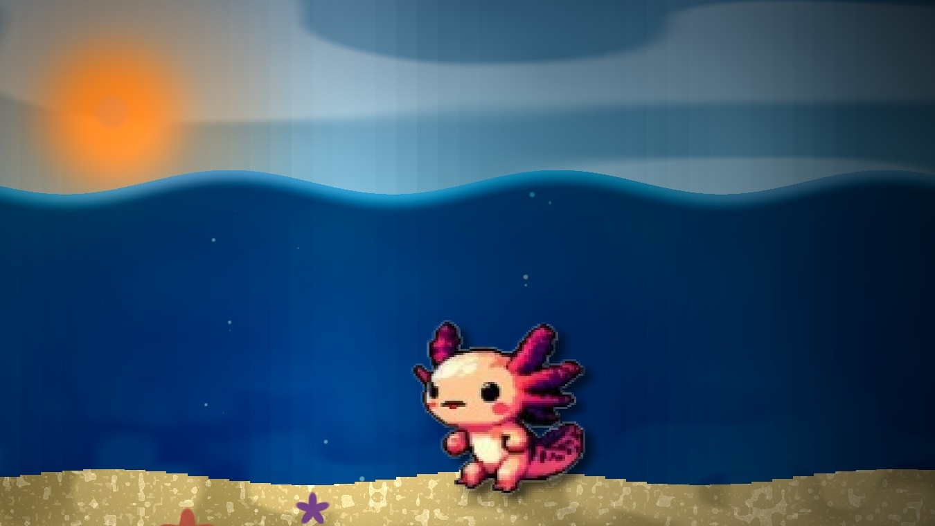 Axolotl Animation with GLSL Shaders